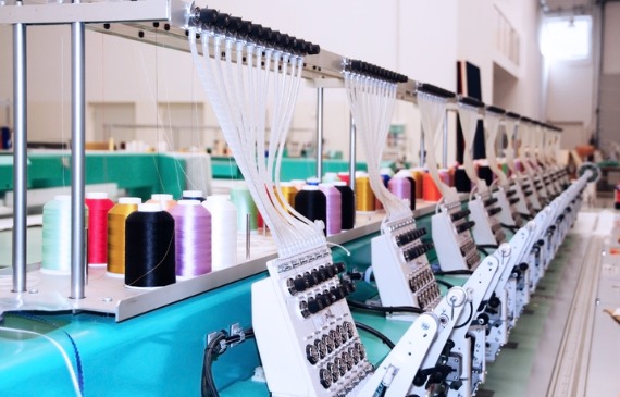 A line of brand new embroidery sewing machines that were acquired with Beacon Funding's 100% financing program. A line of brand new embroidery sewing machines that were acquired with Beacon Funding's 100% financing program.